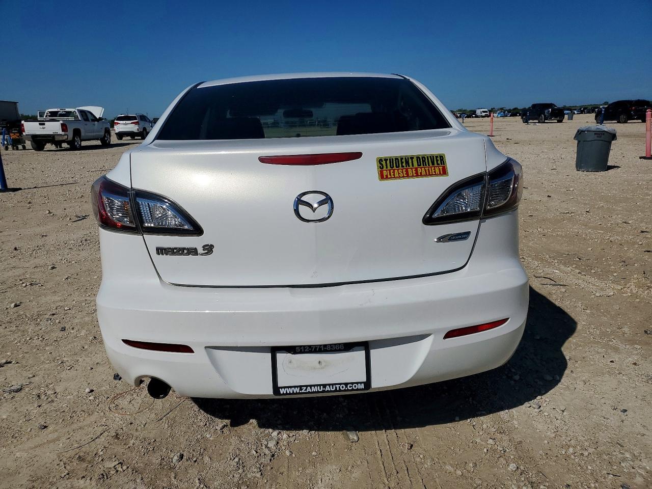 2012 Mazda 3 I White vin: JM1BL1V74C1534368