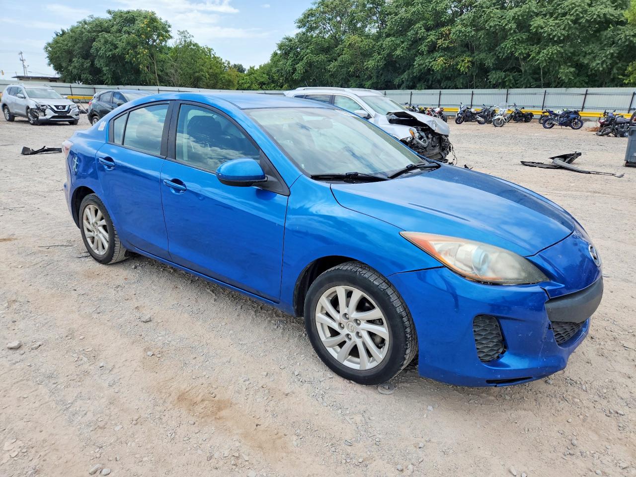 2012 Mazda 3 I Blue vin: JM1BL1V74C1553177