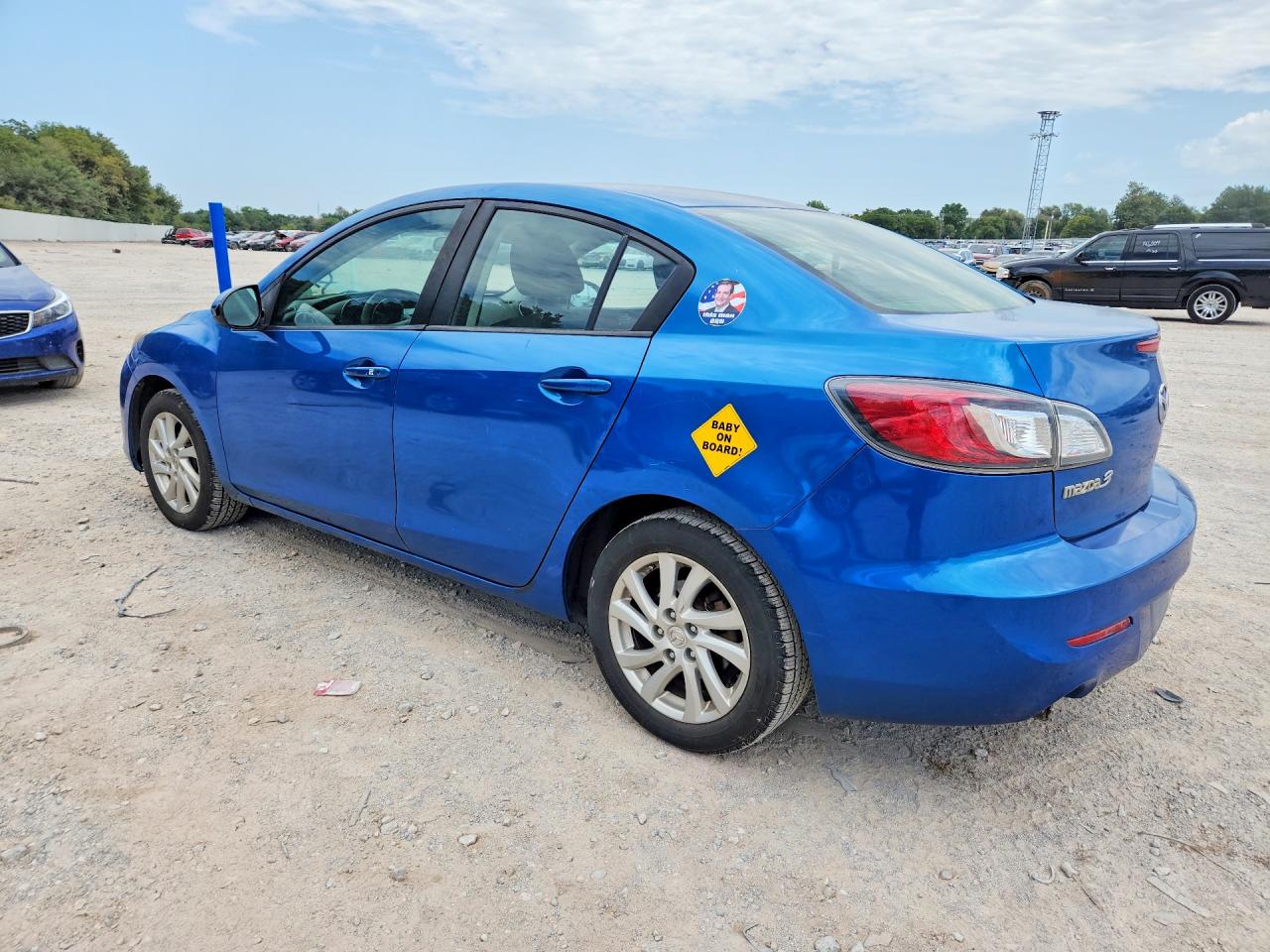 2012 Mazda 3 I Blue vin: JM1BL1V74C1553177