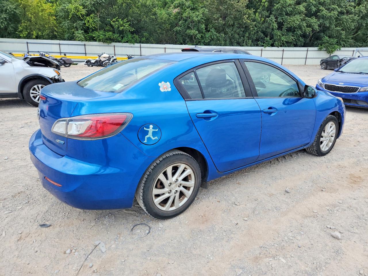 2012 Mazda 3 I Blue vin: JM1BL1V74C1553177
