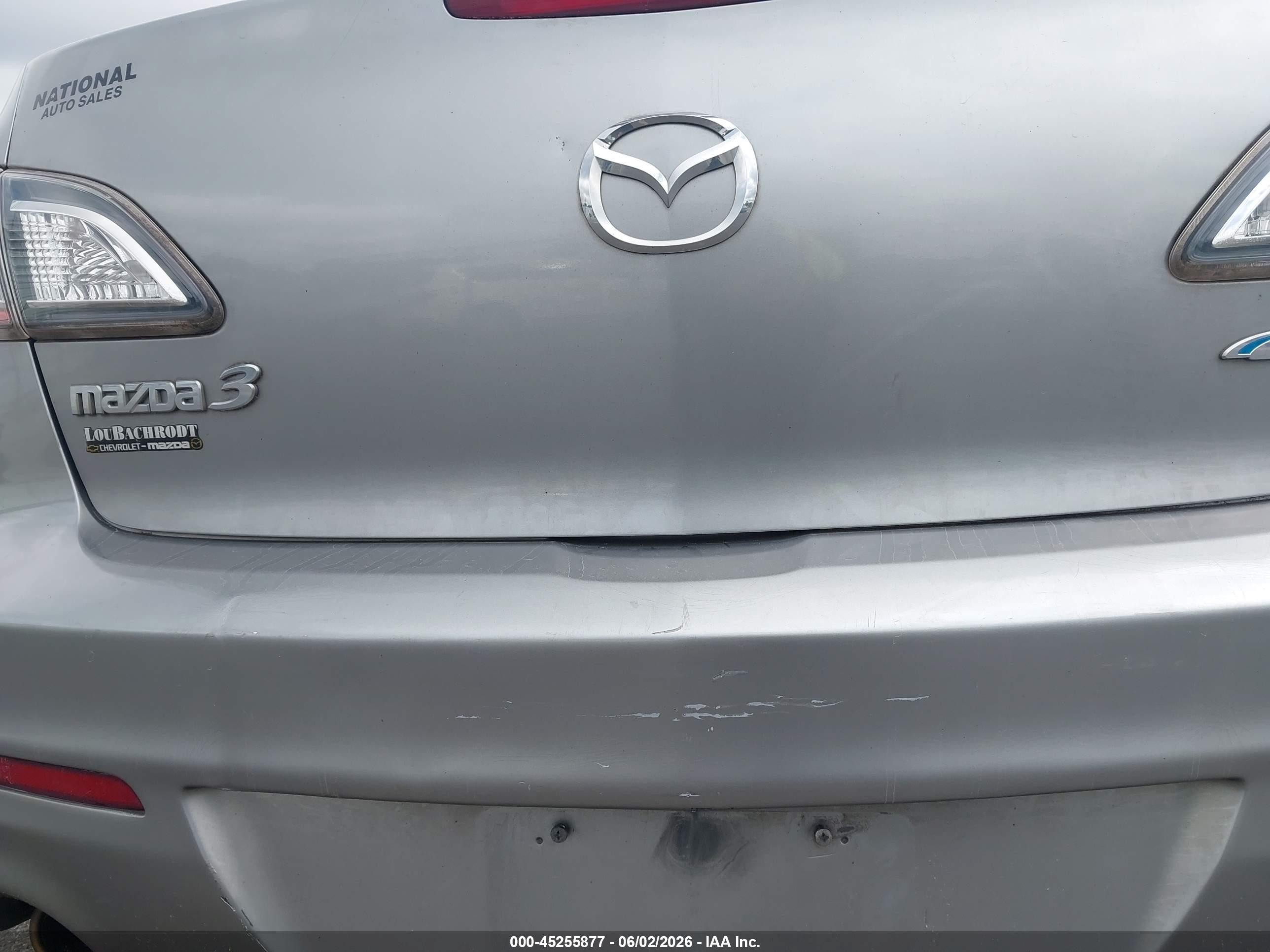 2012 Mazda Mazda3 I Touring Gray vin: JM1BL1V74C1646801