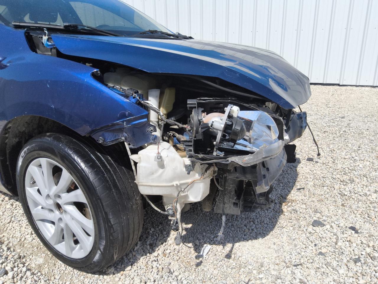 2012 Mazda 3 I Blue vin: JM1BL1V74C1670810 Damage: Front Bumper Reinforcement, Bent, > 12 Inches
