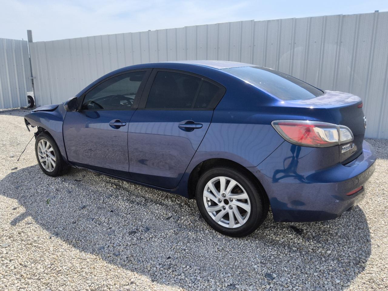 2012 Mazda 3 I Blue vin: JM1BL1V74C1670810 Damage: Left Front Tire, Worn, Replacement Required