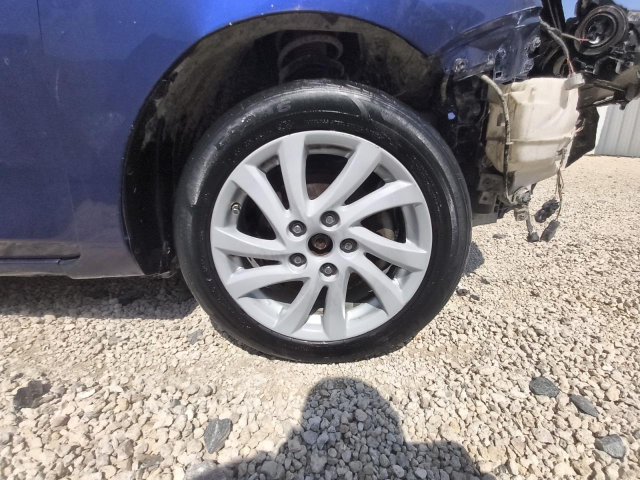 2012 Mazda 3 I Blue vin: JM1BL1V74C1670810 Damage: Right Front Wheel, Chipped, 3