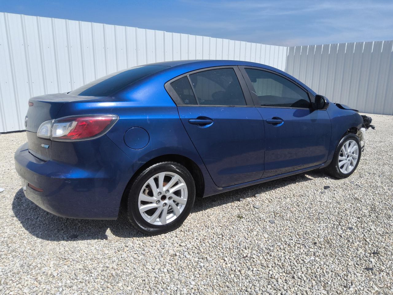 2012 Mazda 3 I Blue vin: JM1BL1V74C1670810 Damage: Right Front Tire, Worn, Replacement Required
