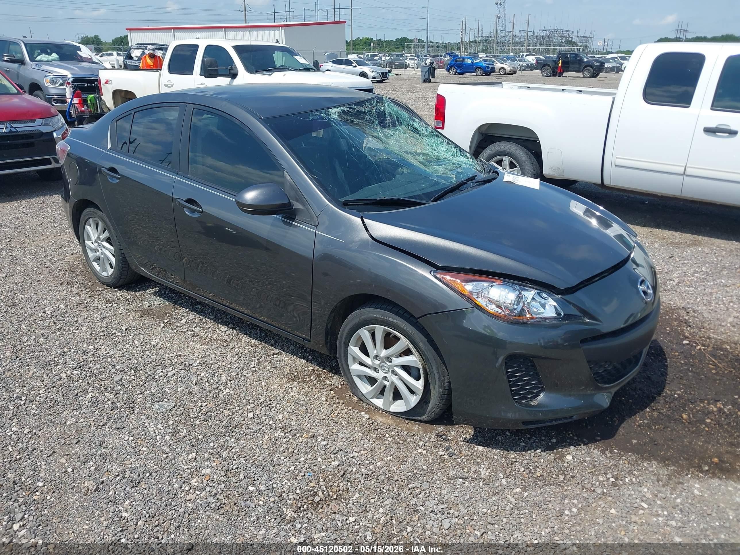 2012 Mazda Mazda3 I Touring Gray vin: JM1BL1V74C1679491