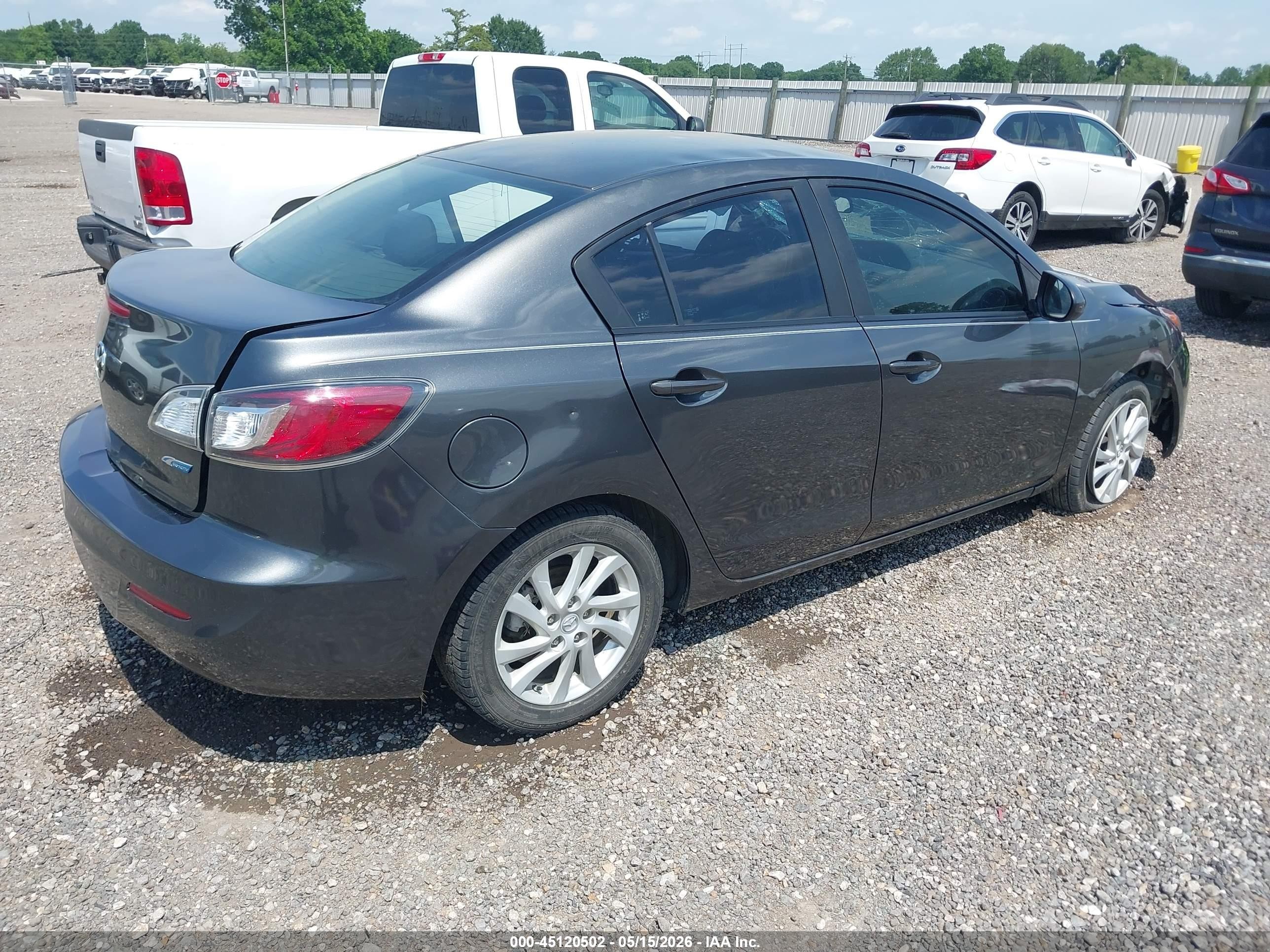 2012 Mazda Mazda3 I Touring Gray vin: JM1BL1V74C1679491