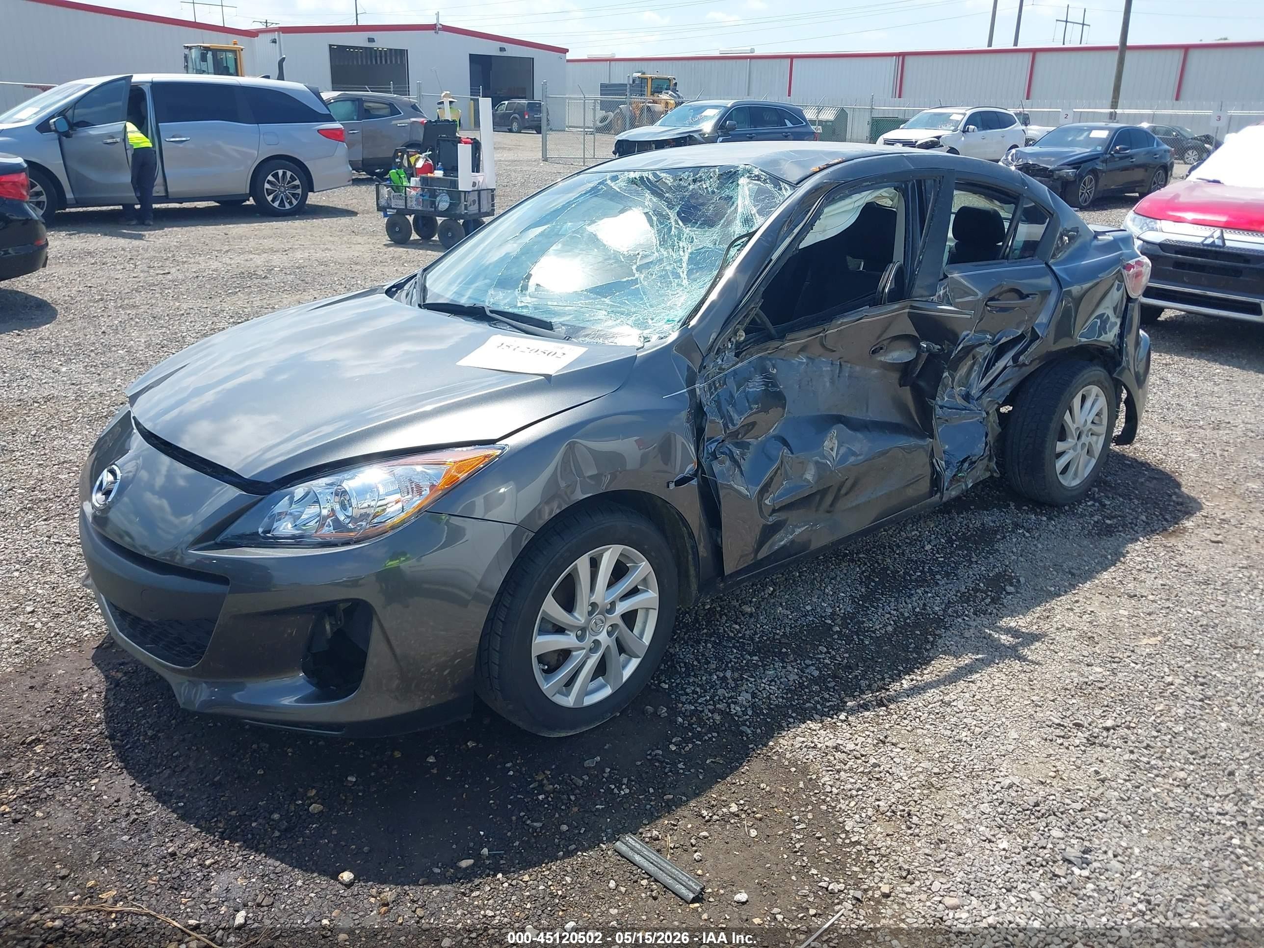 2012 Mazda Mazda3 I Touring Gray vin: JM1BL1V74C1679491