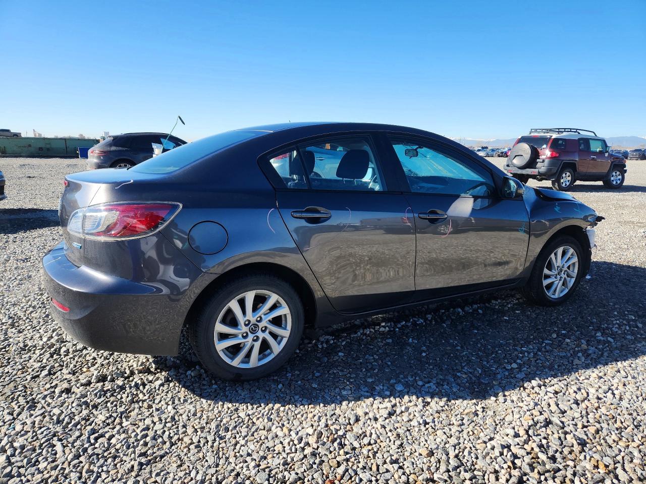 2013 Mazda 3 I Gray vin: JM1BL1V74D1825115