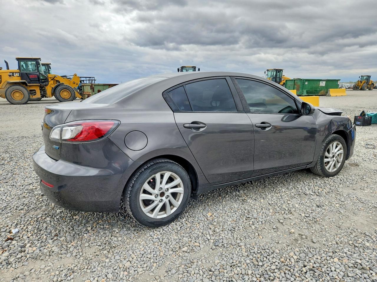 2012 Mazda 3 I Gray vin: JM1BL1V75C1528921