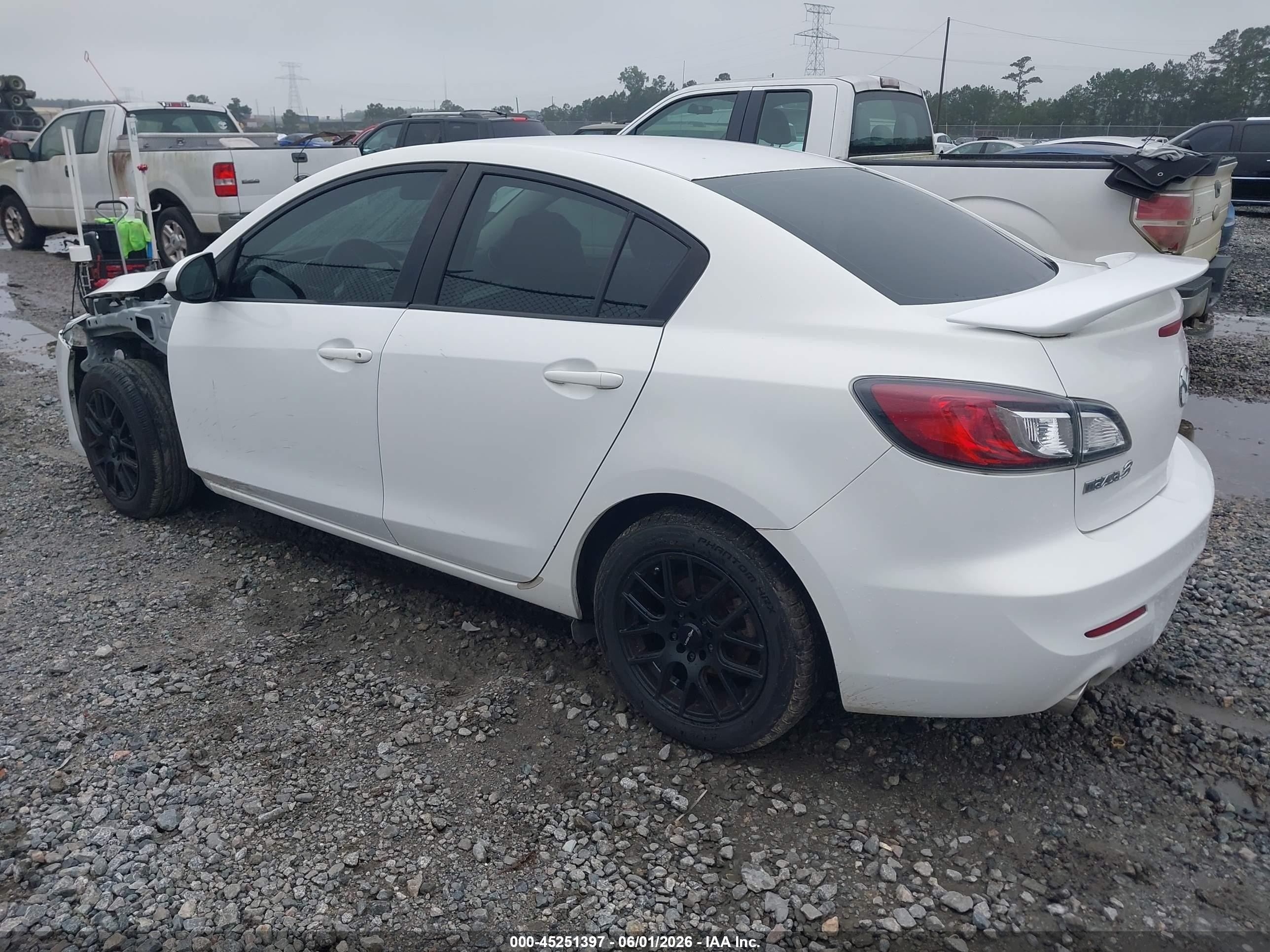 2012 Mazda Mazda3 I Touring White vin: JM1BL1V75C1554967