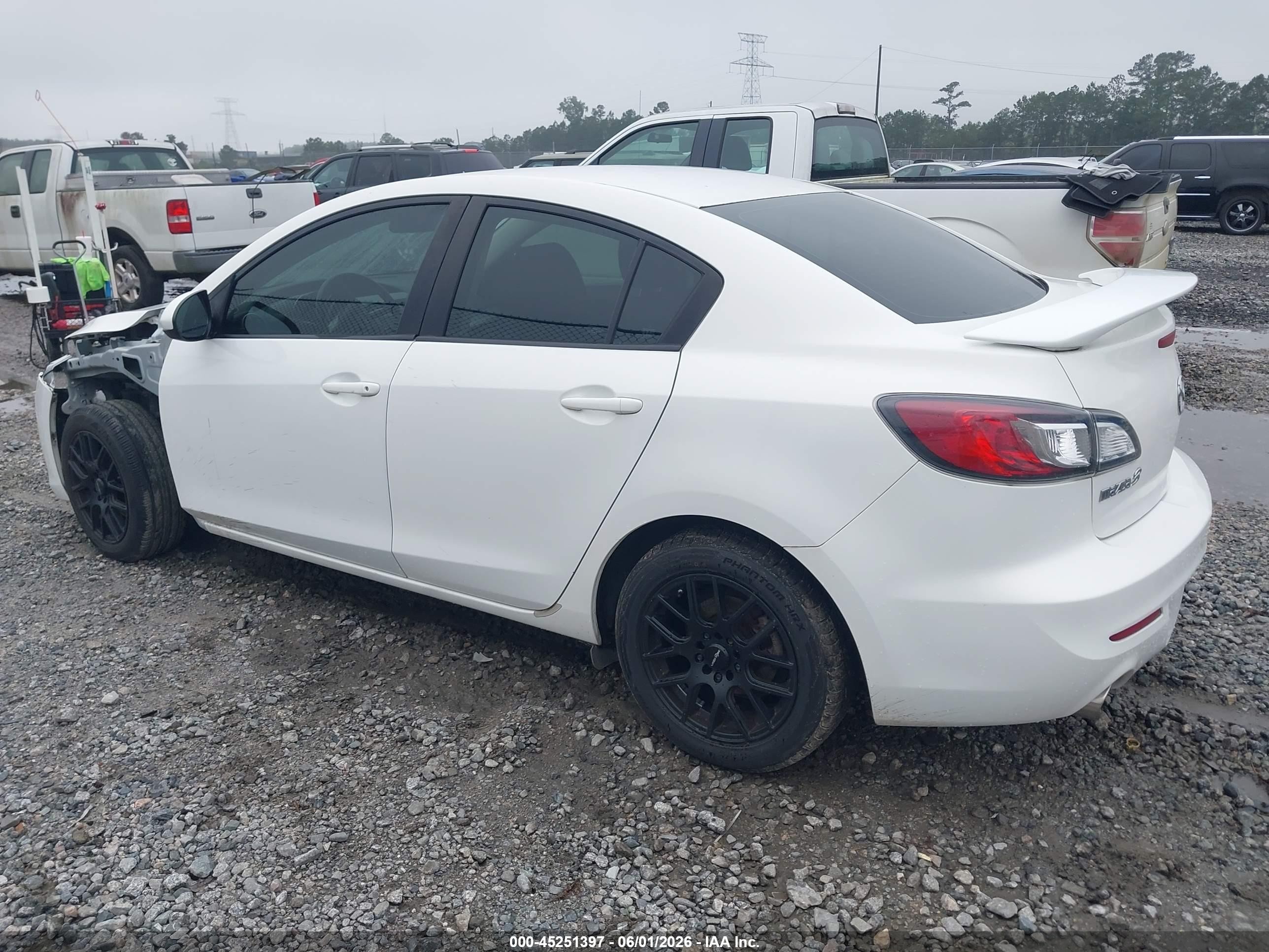 2012 Mazda Mazda3 I Touring White vin: JM1BL1V75C1554967