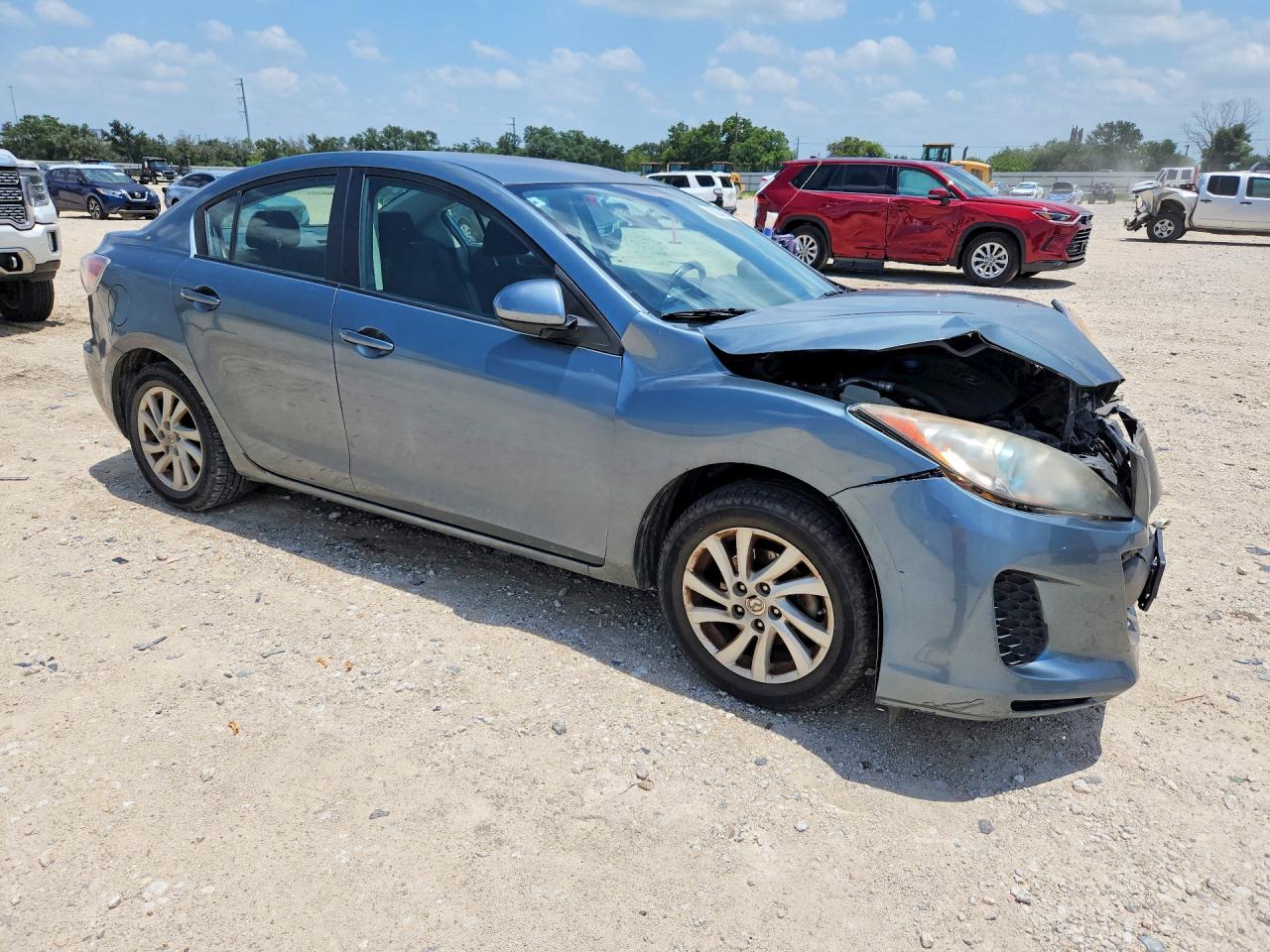 2012 Mazda 3 I Gray vin: JM1BL1V75C1570523