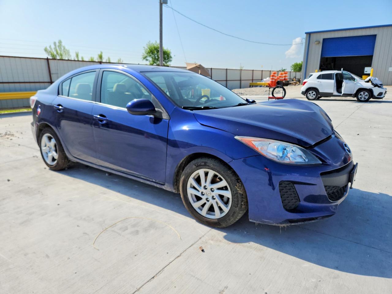 2012 Mazda 3 I Blue vin: JM1BL1V75C1576189