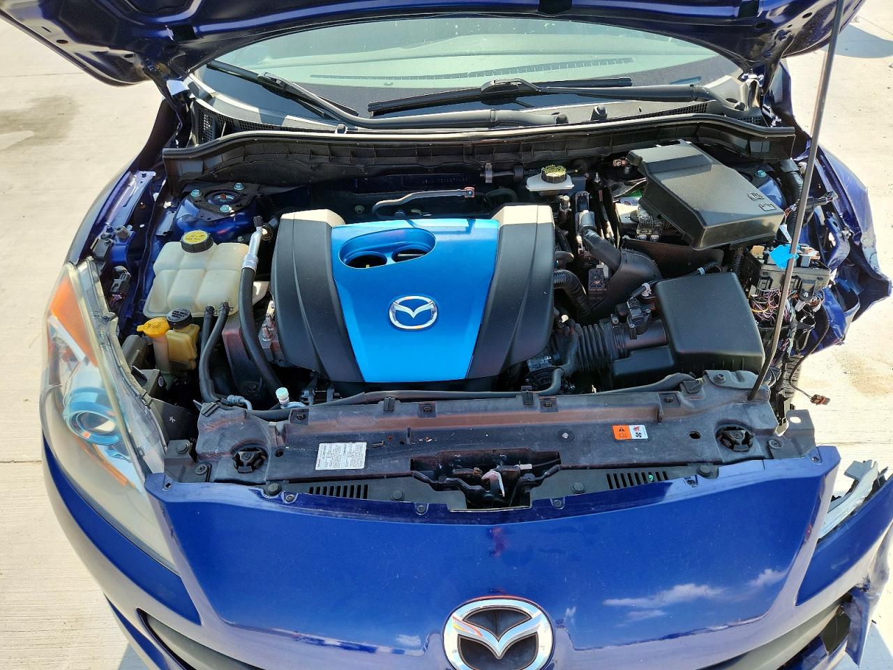 2012 Mazda 3 I Blue vin: JM1BL1V75C1576189