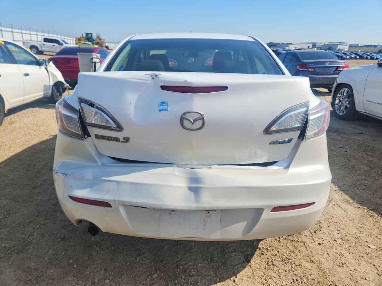 2012 Mazda 3 I White vin: JM1BL1V75C1604170