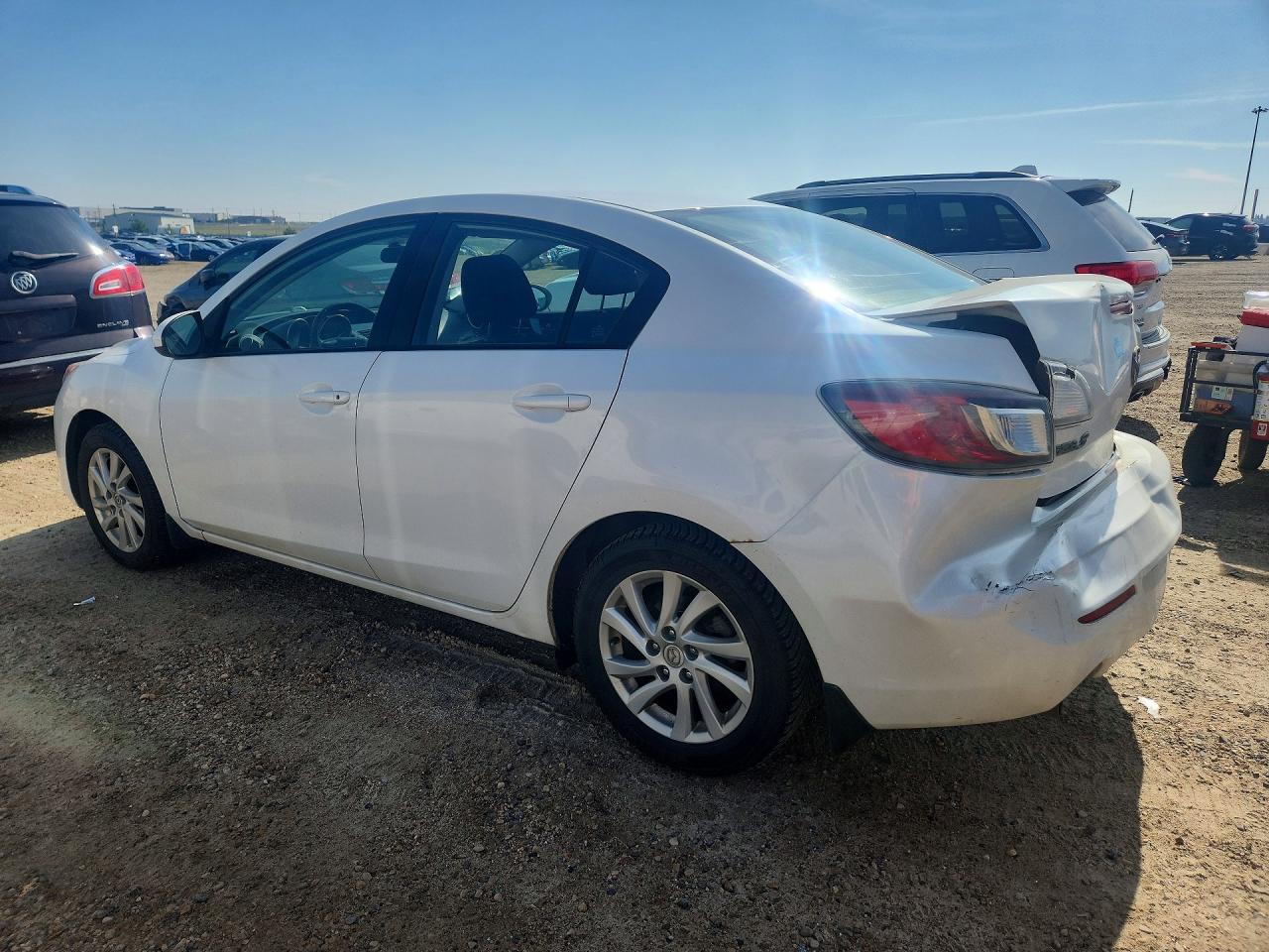 2012 Mazda 3 I White vin: JM1BL1V75C1604170