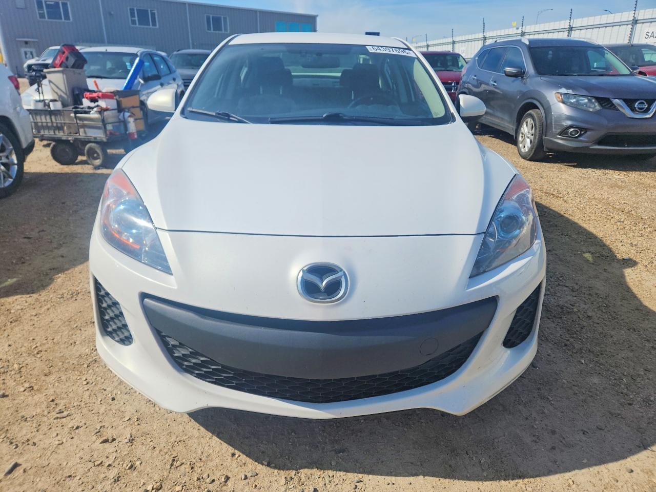 2012 Mazda 3 I White vin: JM1BL1V75C1604170