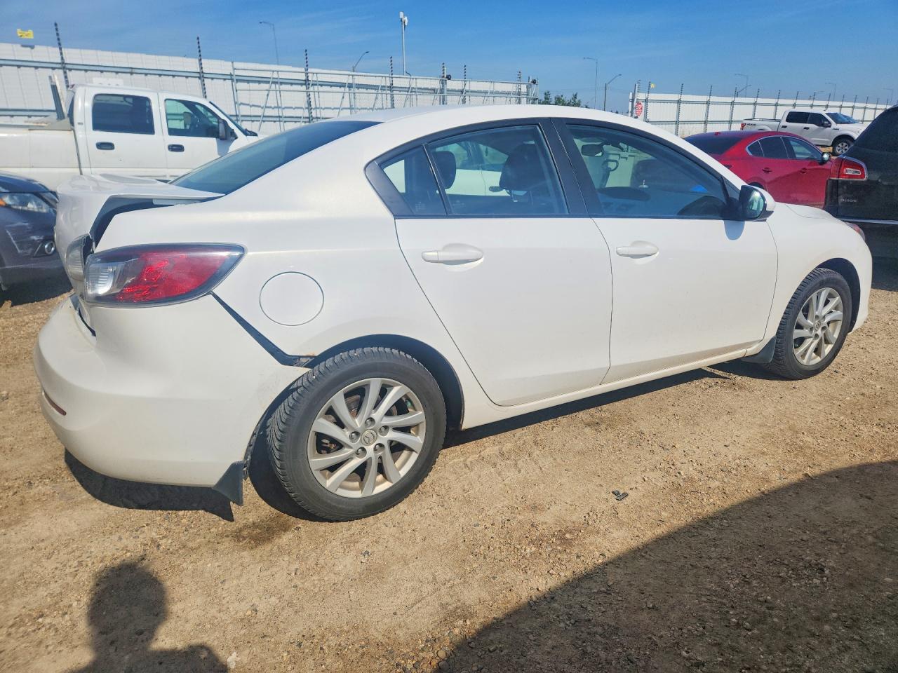 2012 Mazda 3 I White vin: JM1BL1V75C1604170