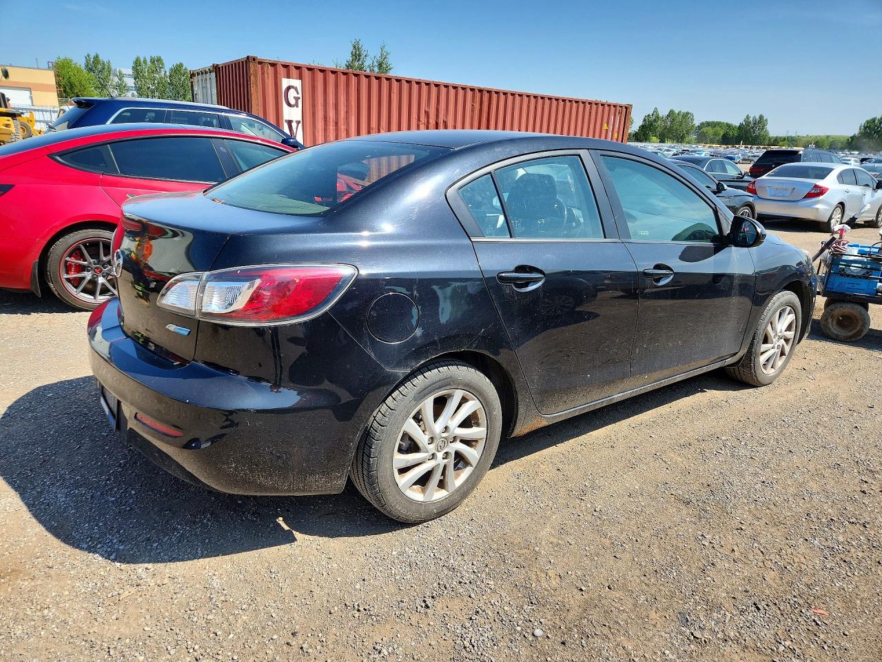 2012 Mazda 3 I Black vin: JM1BL1V75C1612978