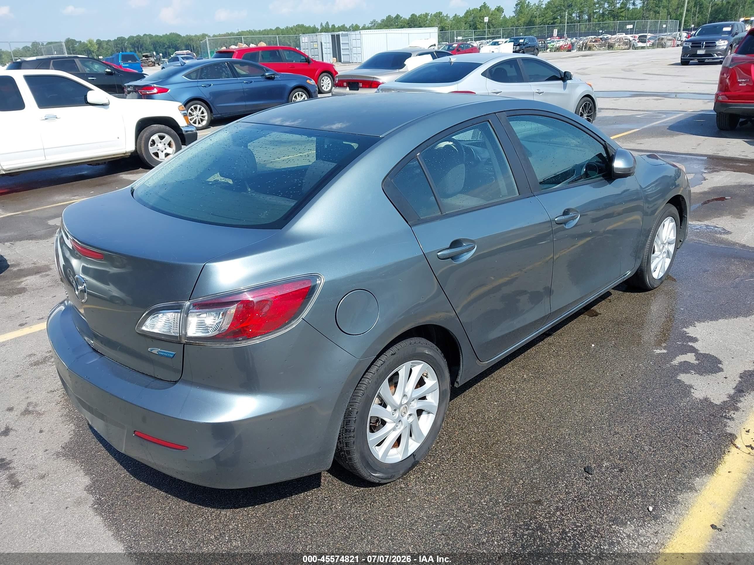 2012 Mazda Mazda3   Blue vin: JM1BL1V75C1618098