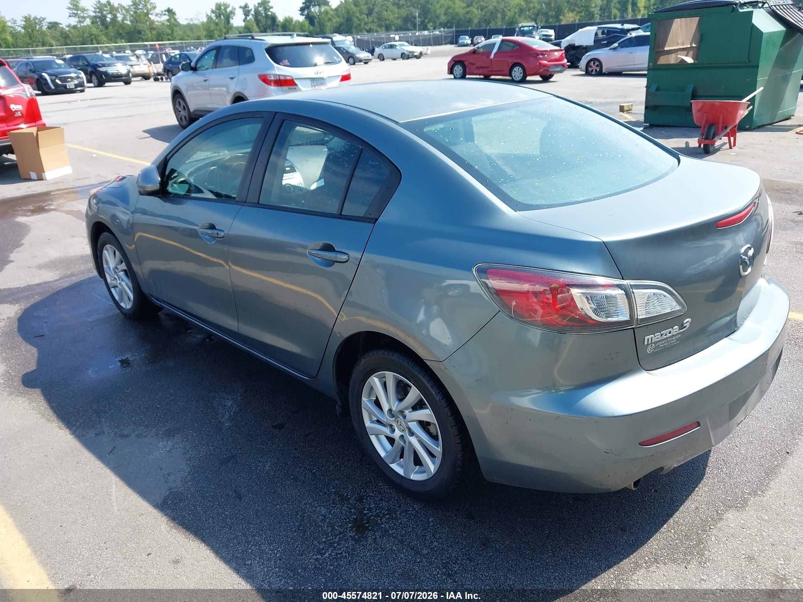 2012 Mazda Mazda3   Blue vin: JM1BL1V75C1618098