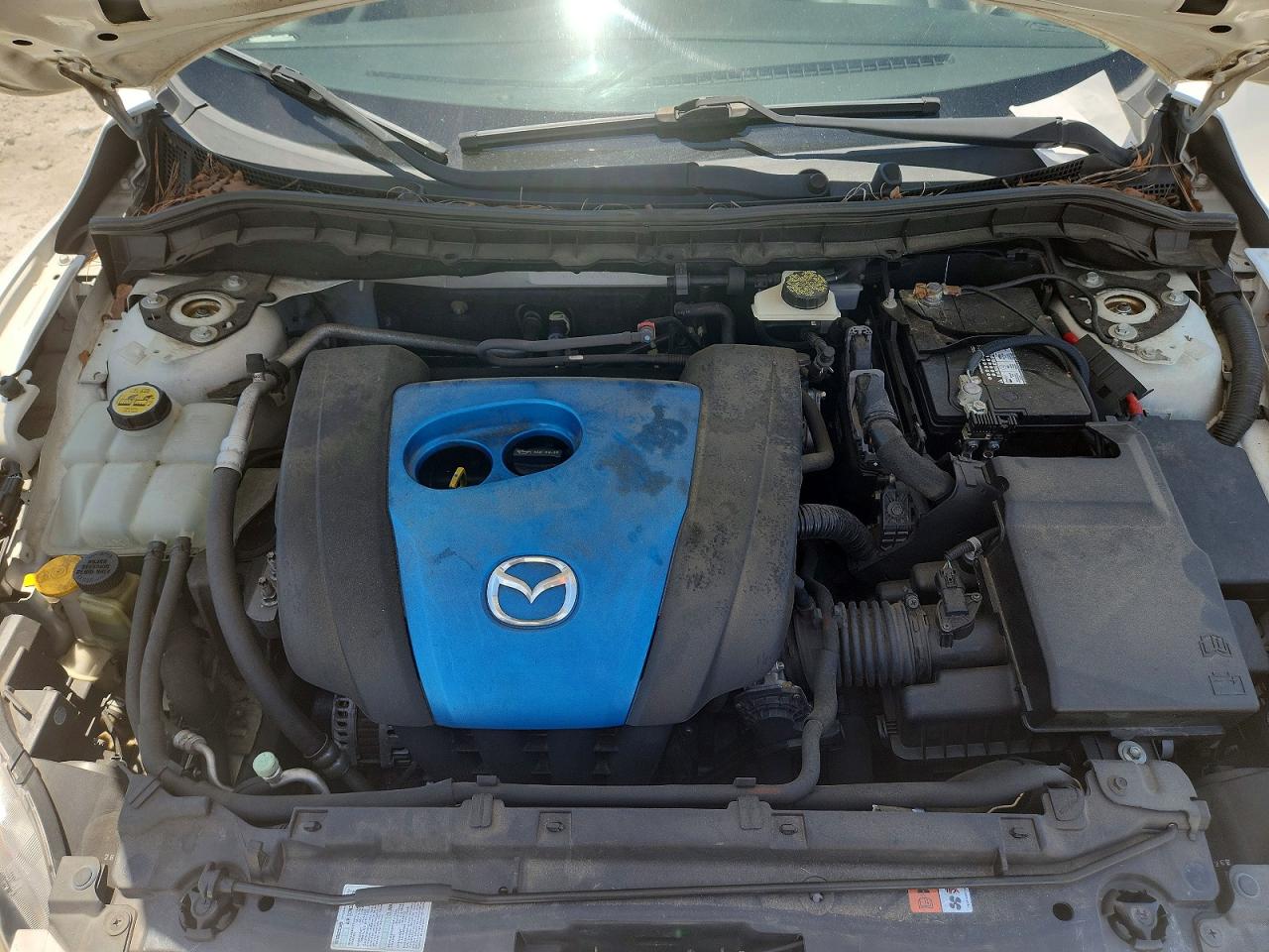 2012 Mazda 3 I White vin: JM1BL1V75C1682416