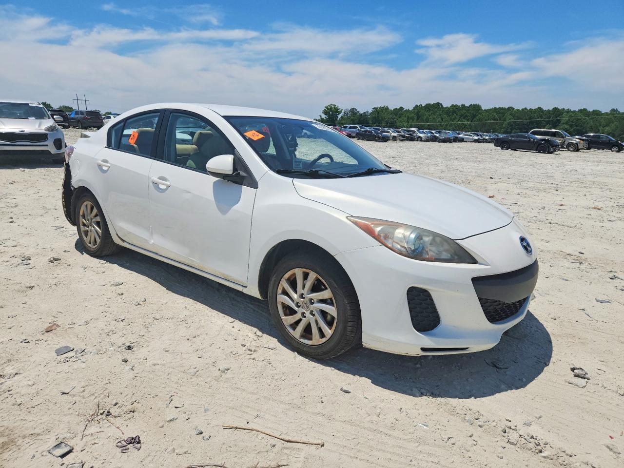 2012 Mazda 3 I White vin: JM1BL1V75C1682416