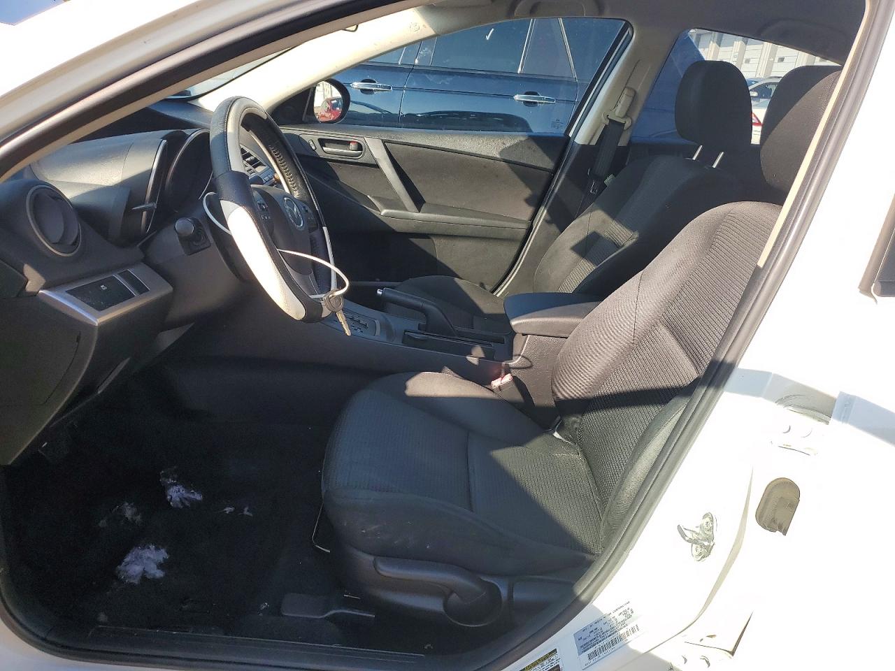 2012 Mazda 3 I White vin: JM1BL1V75C1690175