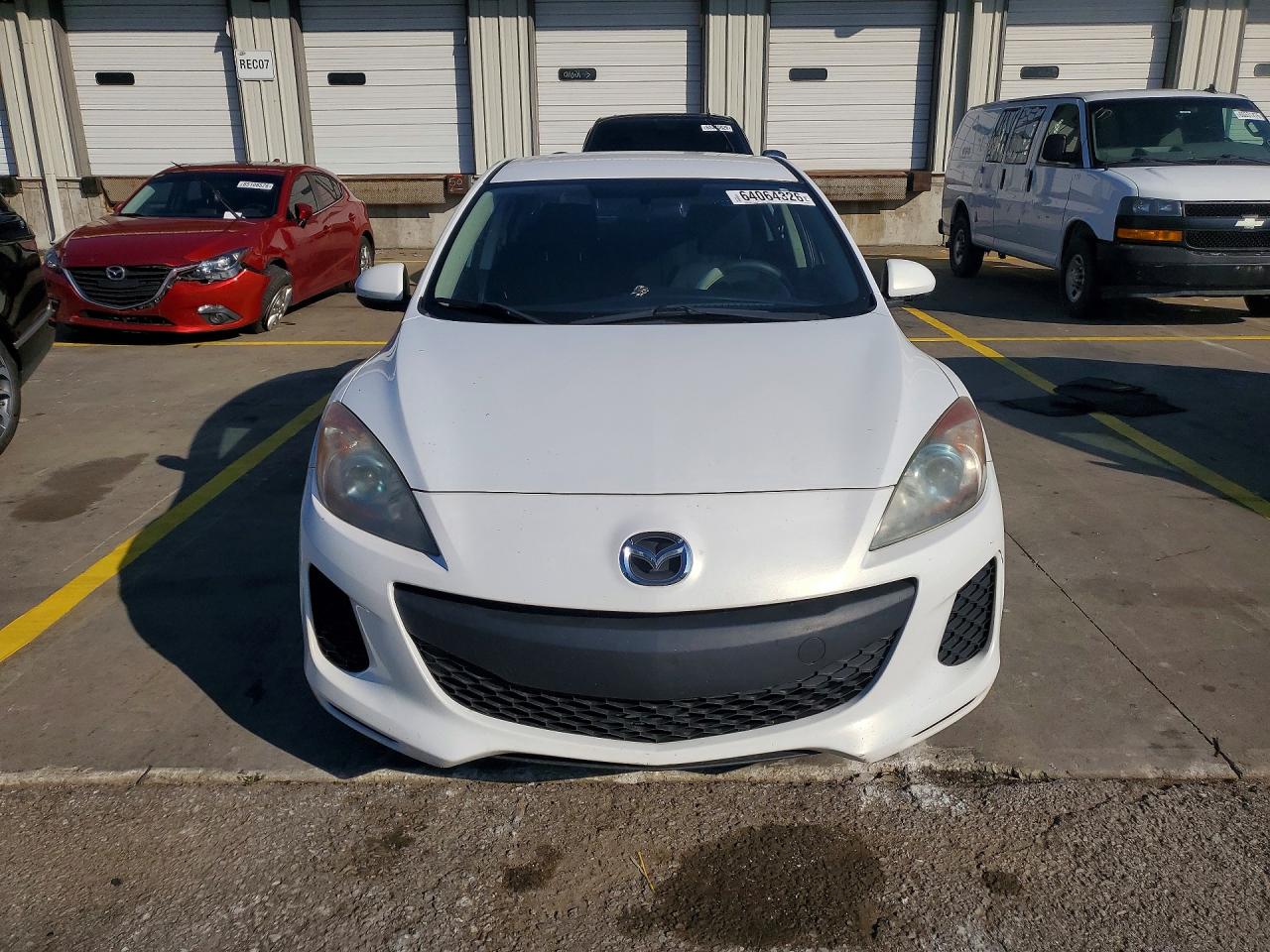 2012 Mazda 3 I White vin: JM1BL1V75C1690175