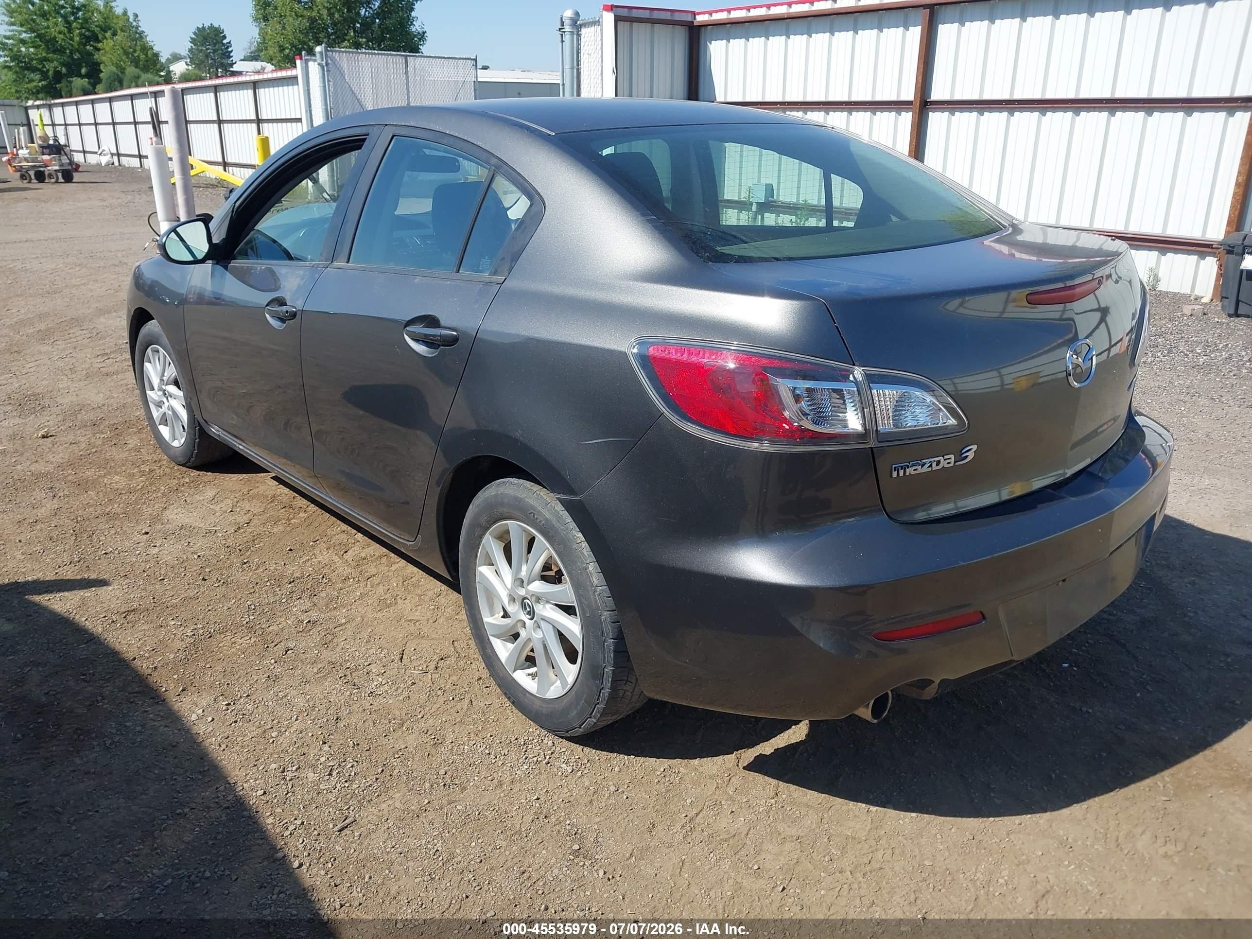 2013 Mazda Mazda3 I Touring Gray vin: JM1BL1V75D1789595