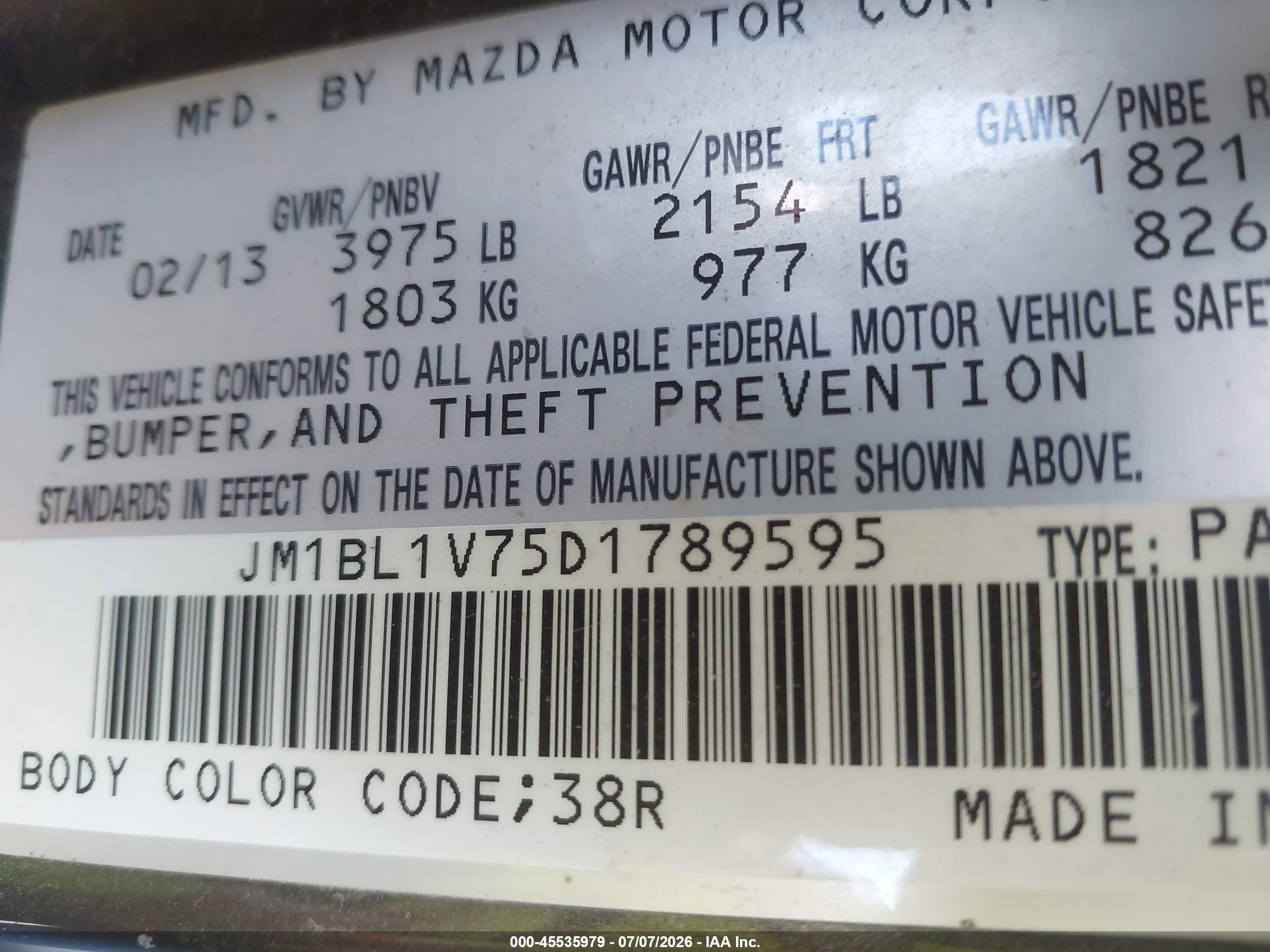 2013 Mazda Mazda3 I Touring Gray vin: JM1BL1V75D1789595