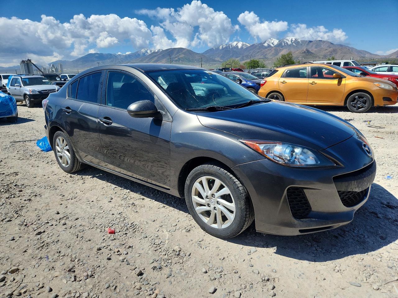 2012 Mazda 3 I Charcoal vin: JM1BL1V76C1554993
