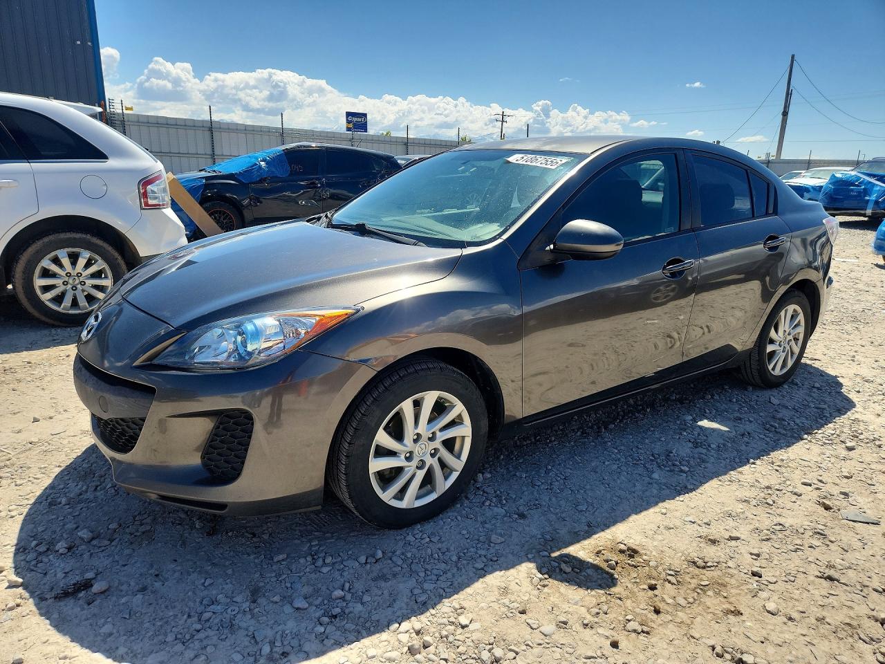 2012 Mazda 3 I Charcoal vin: JM1BL1V76C1554993