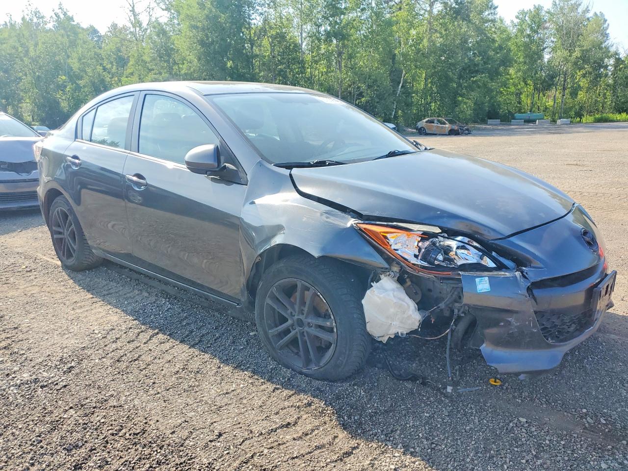 2012 Mazda 3 I Gray vin: JM1BL1V76C1610866