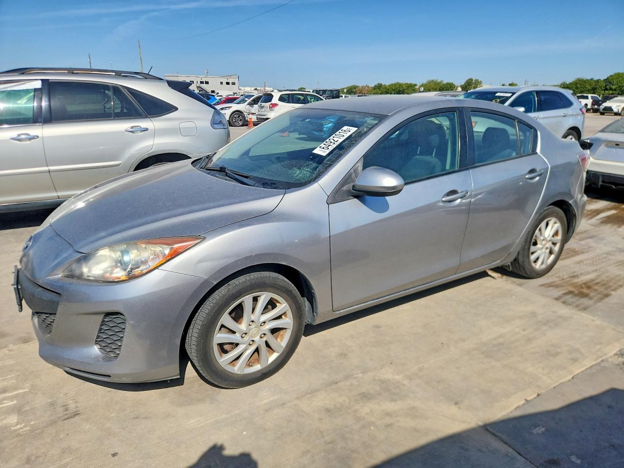 2012 Mazda 3 I Silver vin: JM1BL1V76C1645181