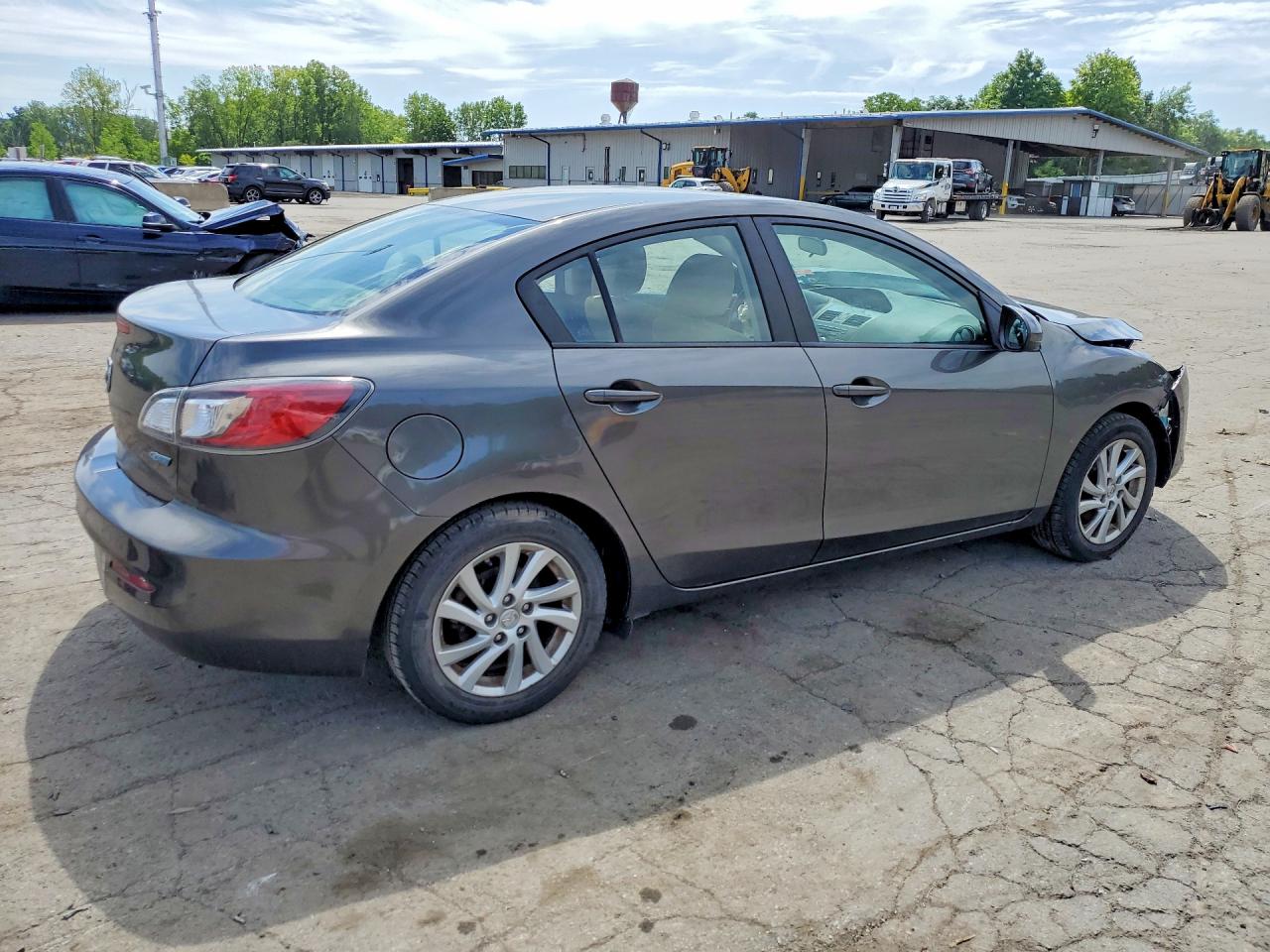 2012 Mazda 3 I Gray vin: JM1BL1V76C1655838