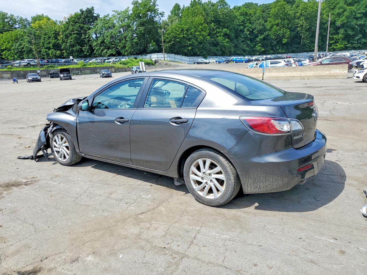 2012 Mazda 3 I Gray vin: JM1BL1V76C1655838