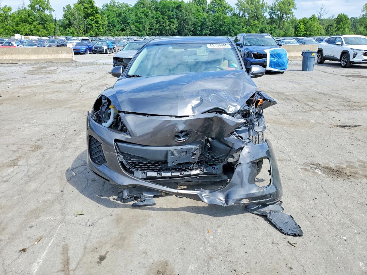 2012 Mazda 3 I Gray vin: JM1BL1V76C1655838