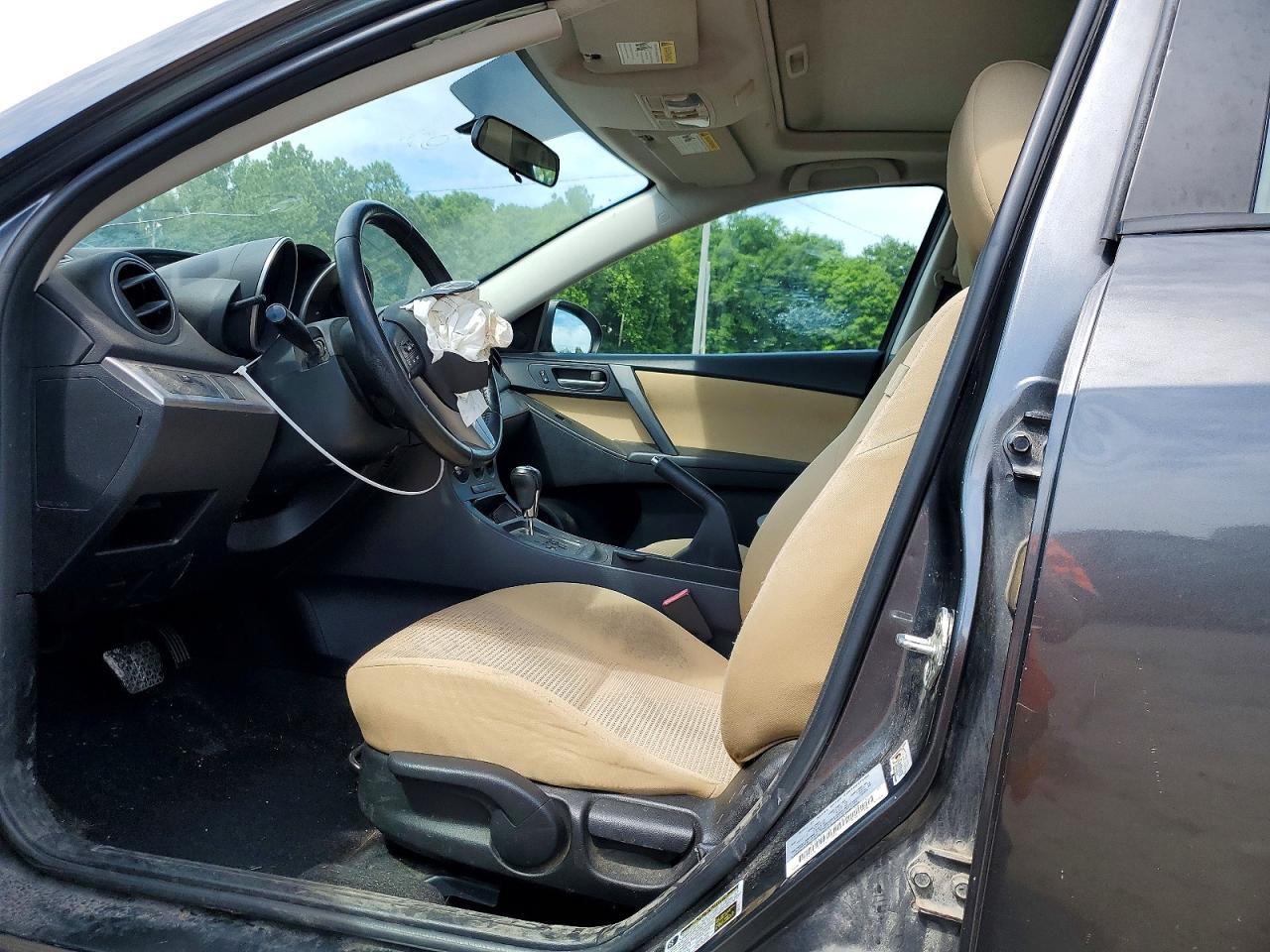 2012 Mazda 3 I Gray vin: JM1BL1V76C1655838