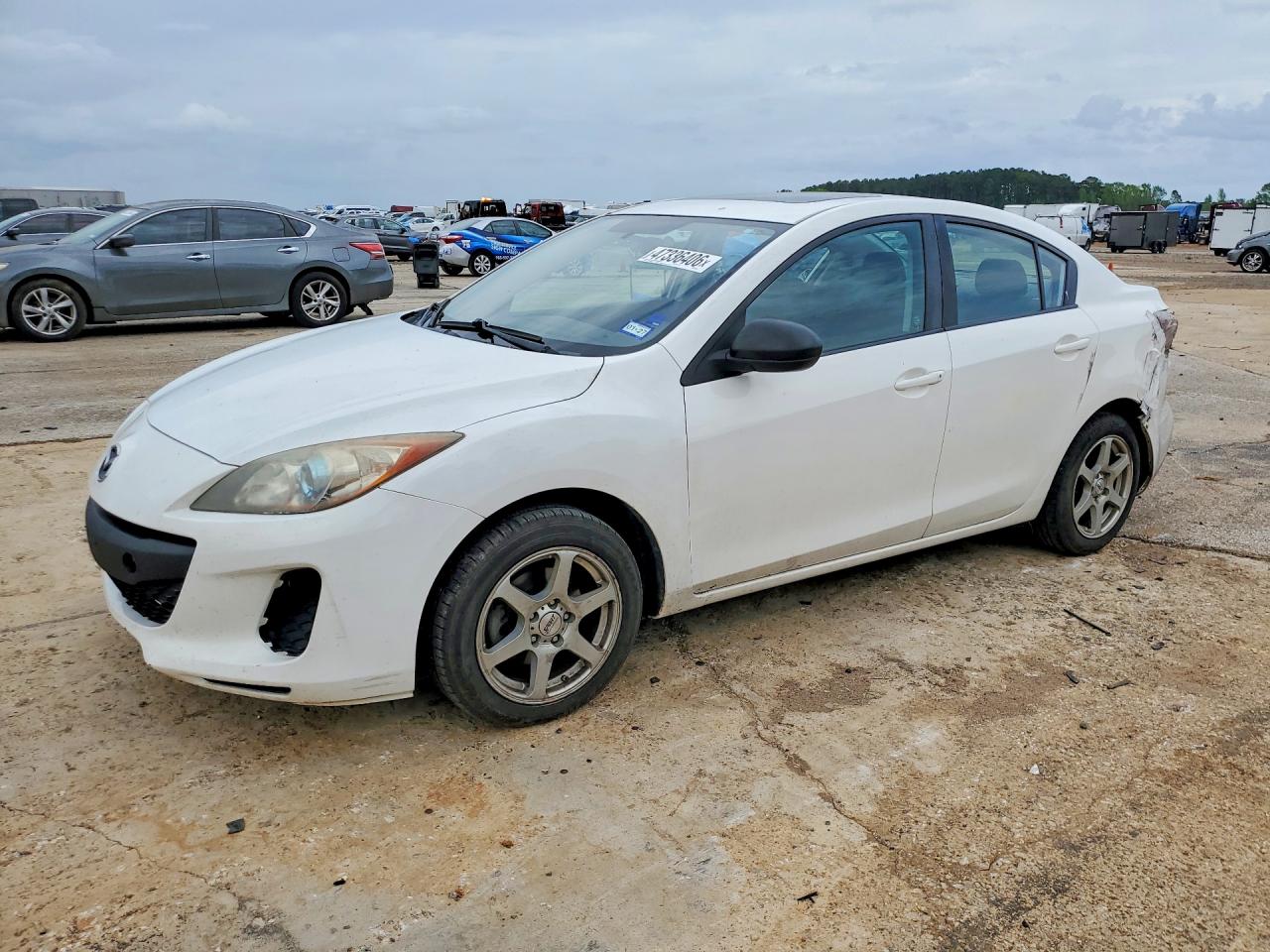 2012 Mazda 3 I White vin: JM1BL1V76C1656892