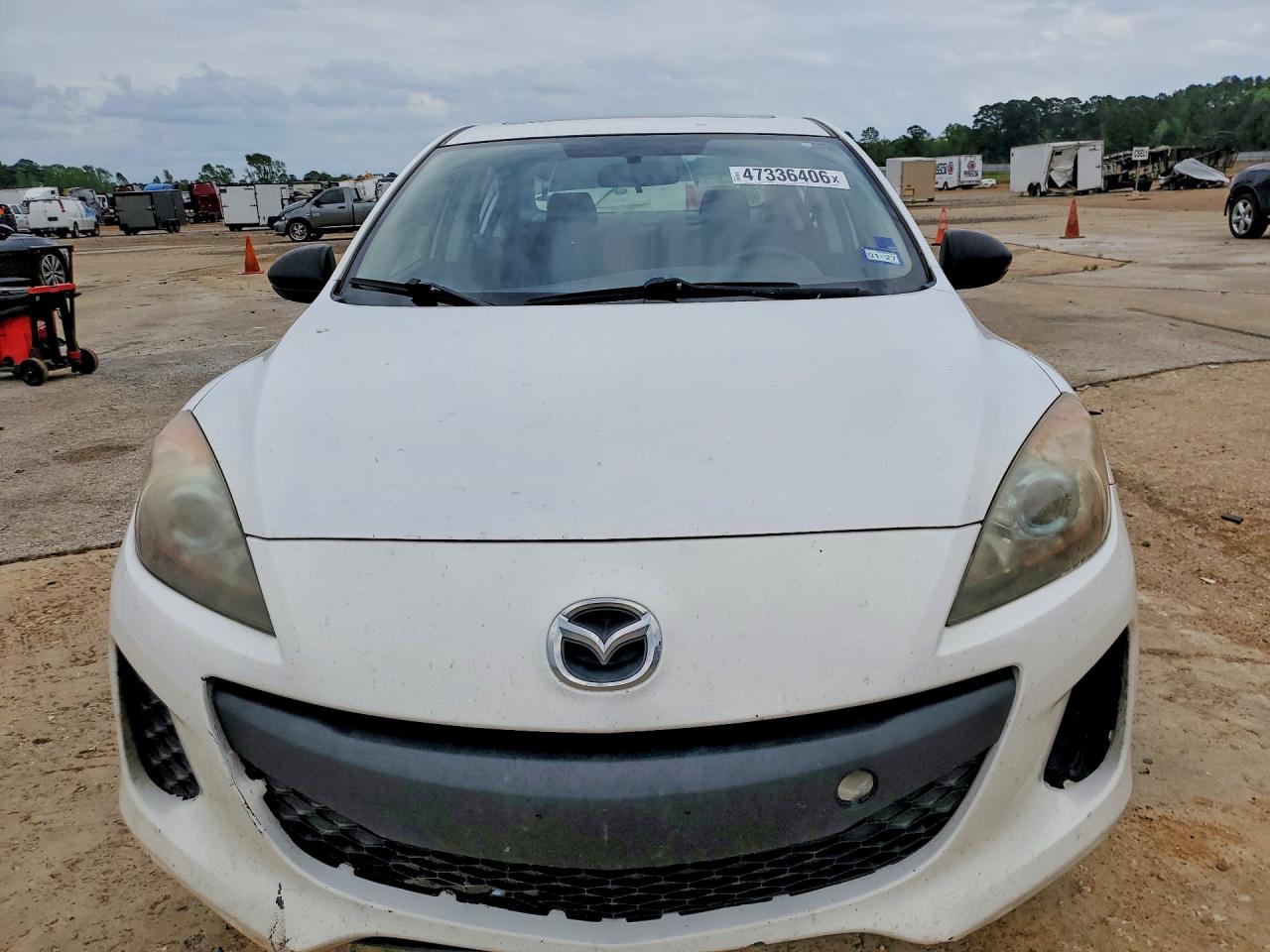 2012 Mazda 3 I White vin: JM1BL1V76C1656892