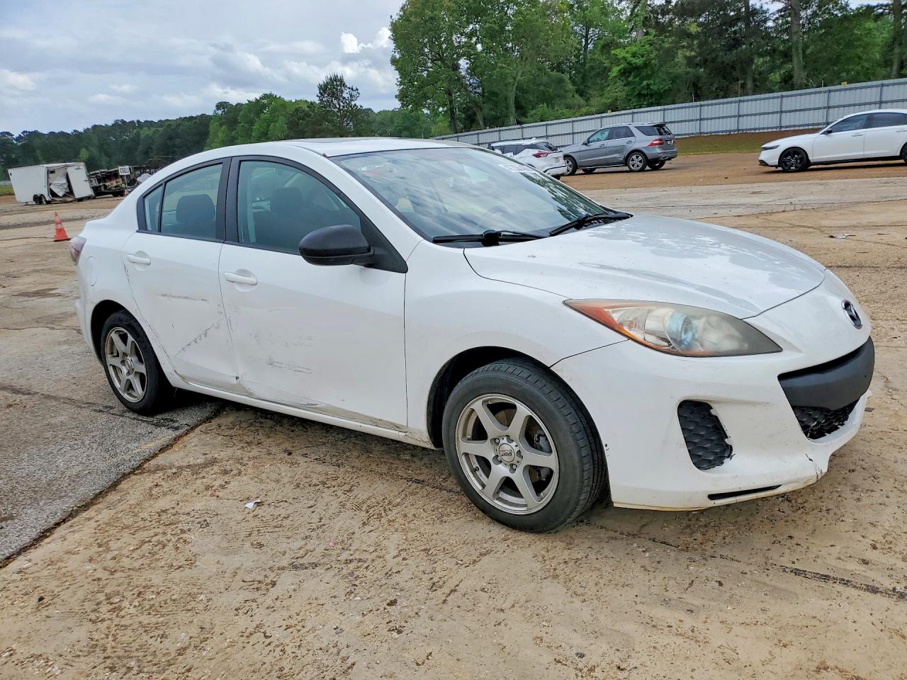 2012 Mazda 3 I White vin: JM1BL1V76C1656892