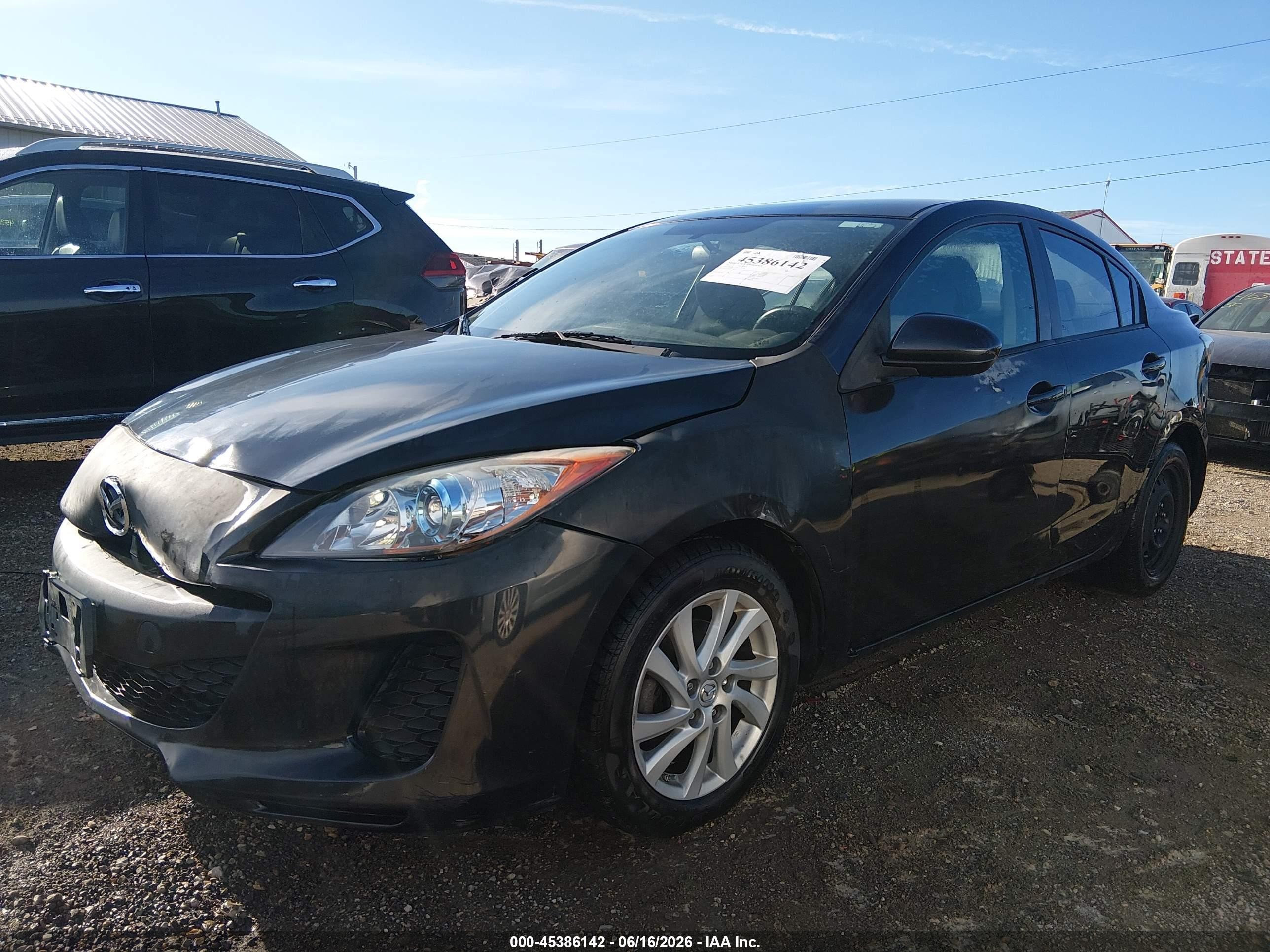 2012 Mazda Mazda3 I Touring Black vin: JM1BL1V76C1671280