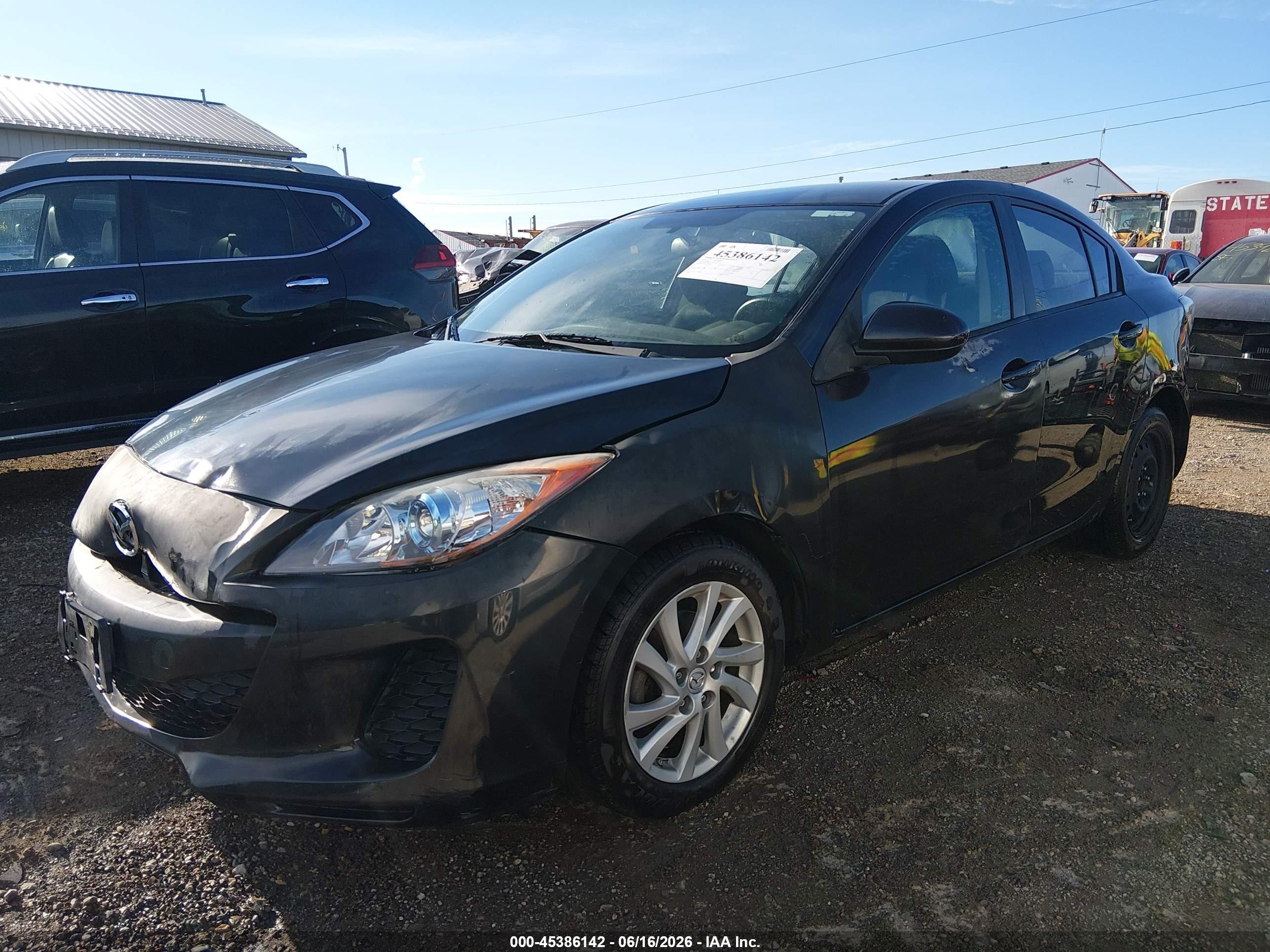 2012 Mazda Mazda3 I Touring Black vin: JM1BL1V76C1671280