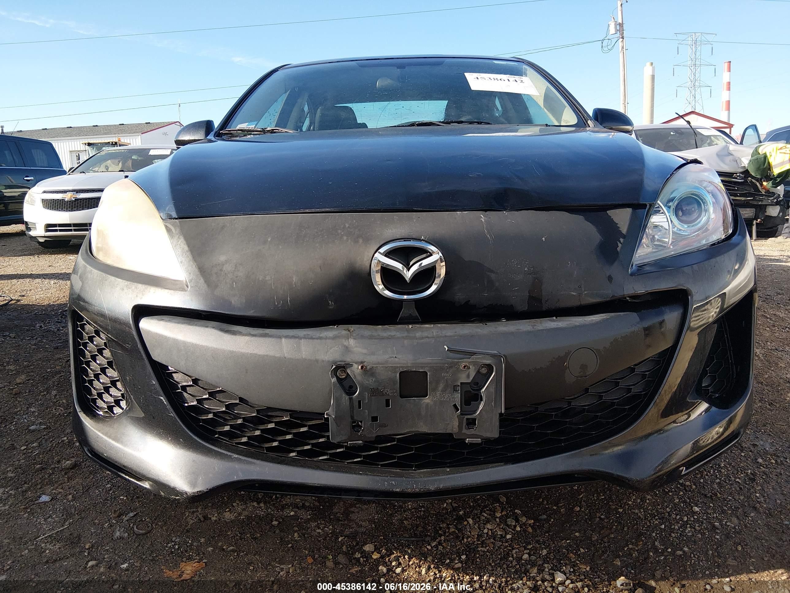 2012 Mazda Mazda3 I Touring Black vin: JM1BL1V76C1671280