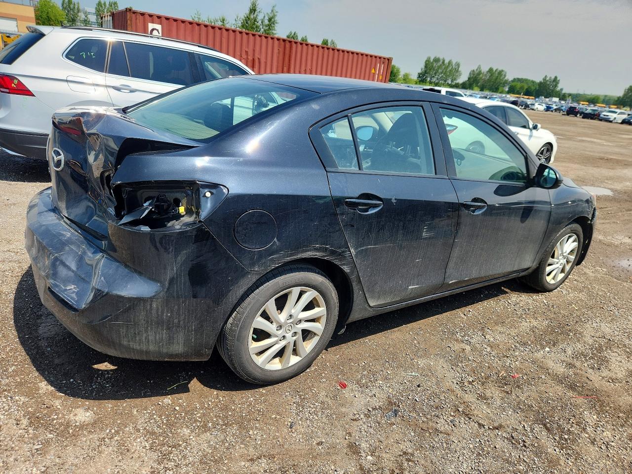 2012 Mazda 3 I Black vin: JM1BL1V76C1672980