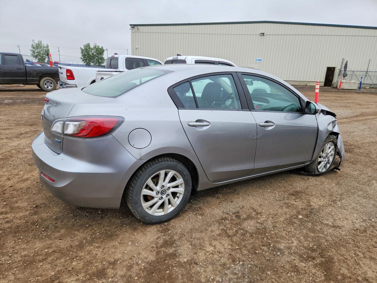 2013 Mazda 3 I Gray vin: JM1BL1V76D1828890