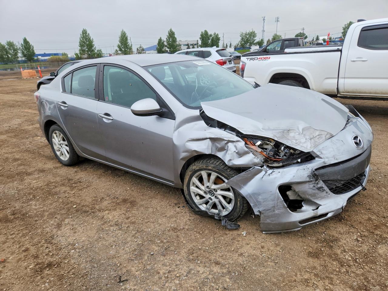 2013 Mazda 3 I Gray vin: JM1BL1V76D1828890
