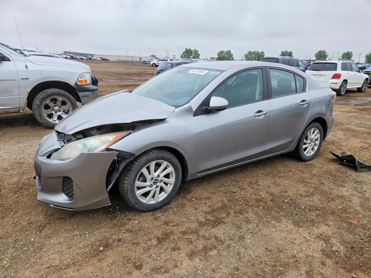 2013 Mazda 3 I Gray vin: JM1BL1V76D1828890